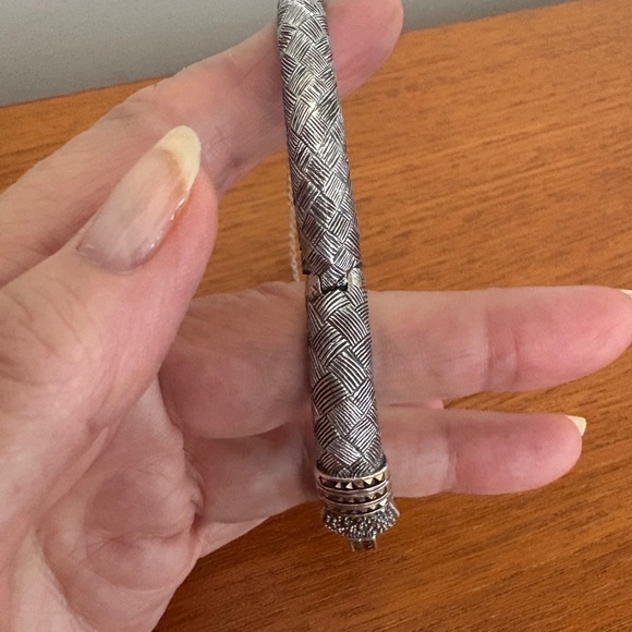 Gorgeous Marcasite Sterling Silver Bracelet - Picture 6 of 16